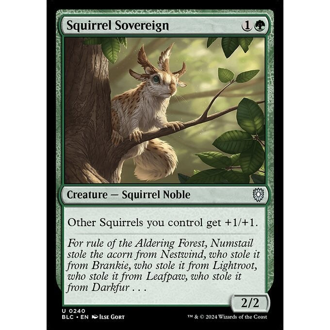 BLC Bloomburrow Commander Deck: SQUIRRELED AWAY Singles MTG: Magic: the Gathering: Choose your cards inside BLB