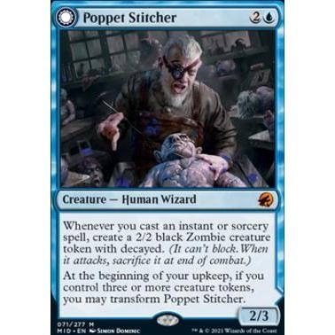 MID_071 Poppet Stitcher MTG Magic: The Gathering: Innistrad: Midnight Hunt_Mythic
