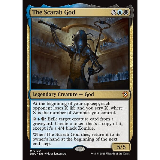 DRC_120 The Scarab God *Aetherdrift Commander* MTG Magic: The Gathering_Mythic