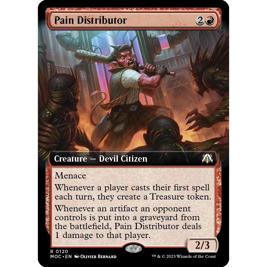MOC_120 Pain Distributor *Extended Art EA* MTG Magic: The Gathering: March of the Machine Commander Rare