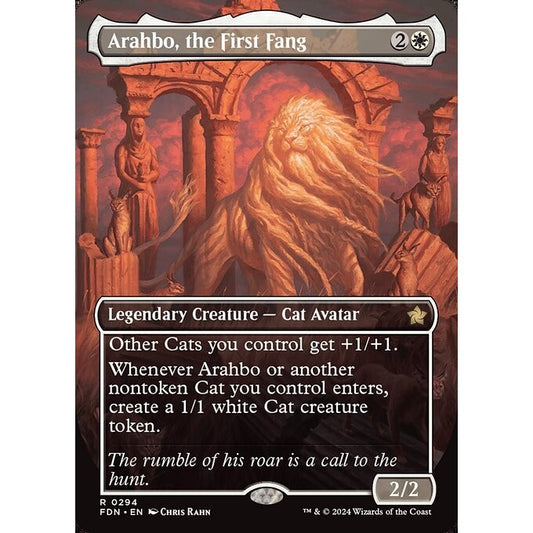 FDN_294 Arahbo, the First Fang *Borderless BL* MTG Magic: The Gathering: Foundations_Rare