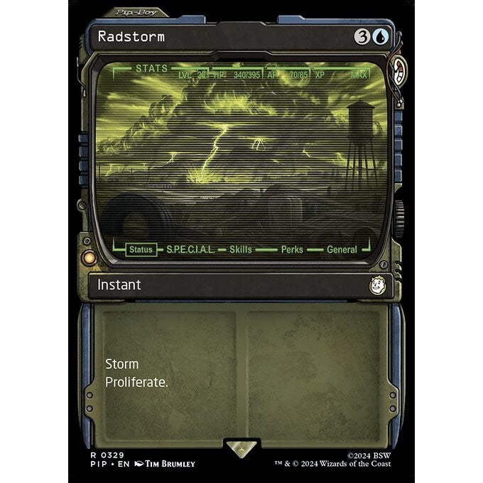 PIP_329 Radstorm *Showcase Pip-Boy SC* MTG Magic: The Gathering: Fallout_Rare