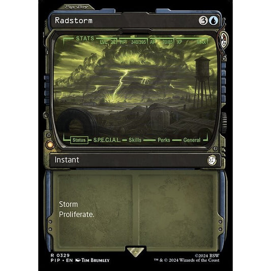 PIP_329 Radstorm *Showcase Pip-Boy SC* MTG Magic: The Gathering: Fallout_Rare