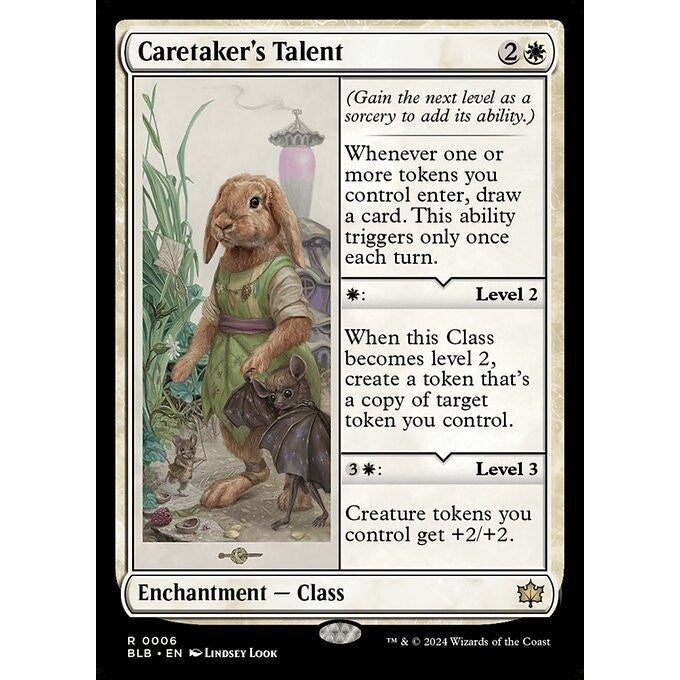 BLB_006 Caretaker's Talent MTG Magic: The Gathering: Bloomburrow_Rare