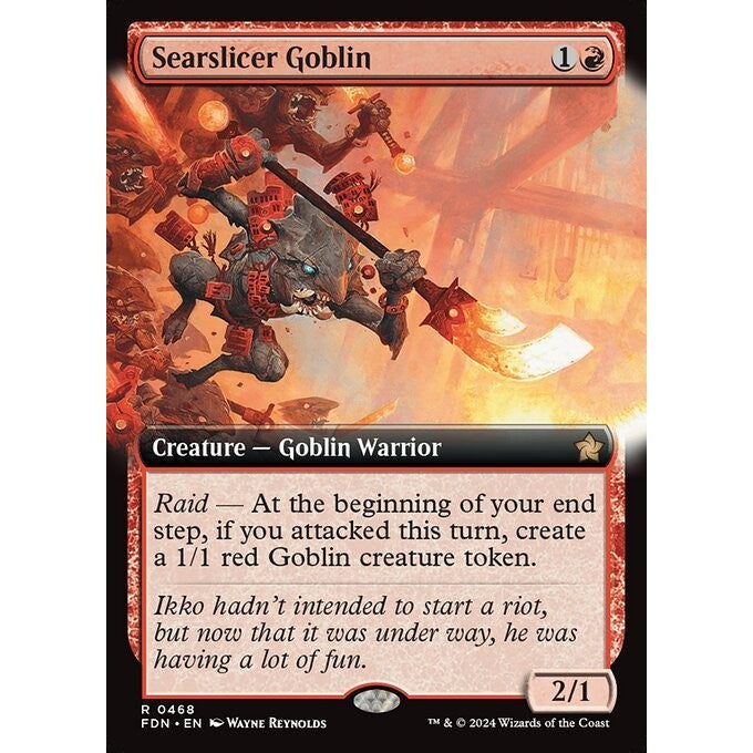 FDN_468 Searslicer Goblin *Extended Art EA* MTG Magic: The Gathering: Foundations_Rare