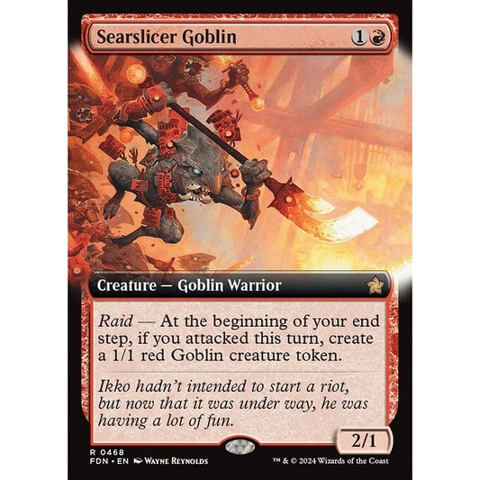 FDN_468 Searslicer Goblin *Extended Art EA* MTG Magic: The Gathering: Foundations_Rare