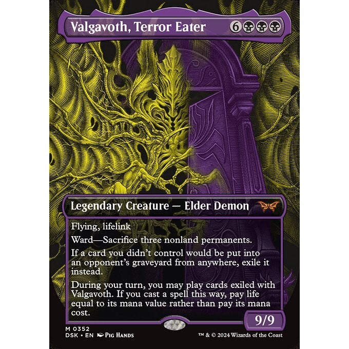 DSK_352 Valgavoth, Terror Eater *Double Exposure Variant* MTG Magic: The Gathering: Duskmourn_Mythic