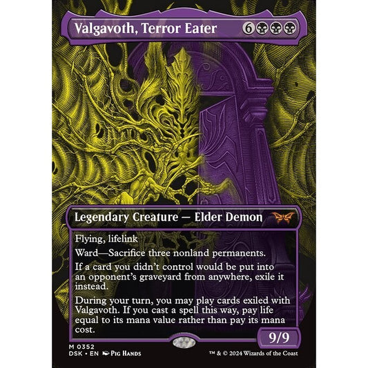 DSK_352 Valgavoth, Terror Eater *Double Exposure Variant* MTG Magic: The Gathering: Duskmourn_Mythic