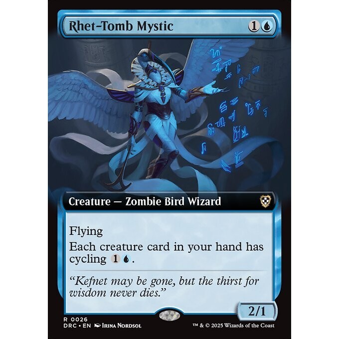 DRC_026 Rhet-Tomb Mystic *Extended Art EA Aetherdrift Commander* MTG Magic: The Gathering_Rare