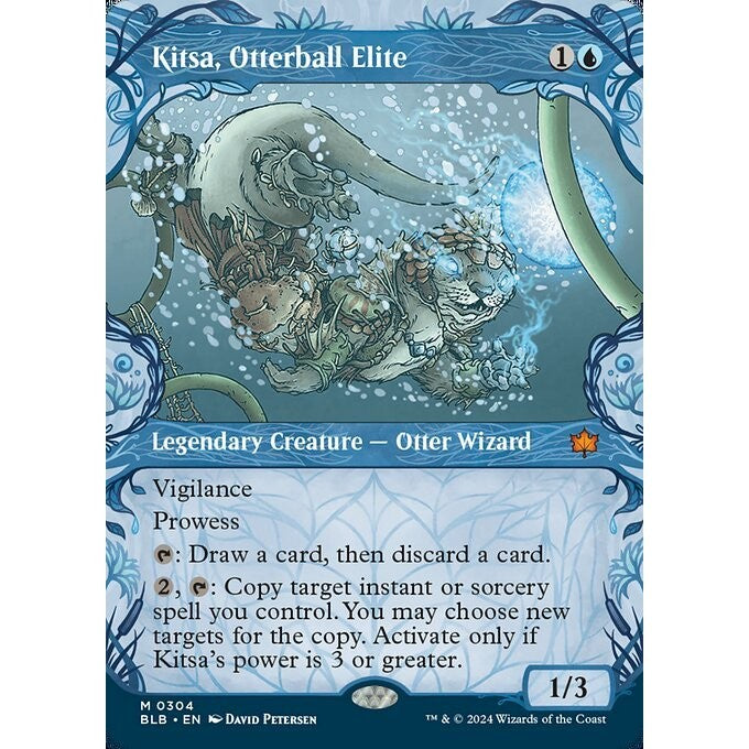 BLB_304 Kitsa, Otterball Elite *Showcase* MTG Magic: The Gathering: Bloomburrow_Mythic