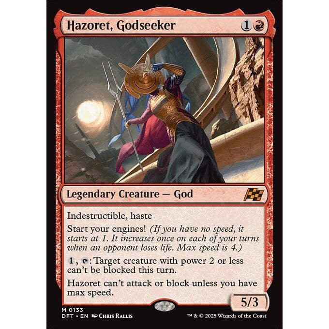 DFT_133 Hazoret, Godseeker *Aetherdrift* MTG Magic: The Gathering_Mythic