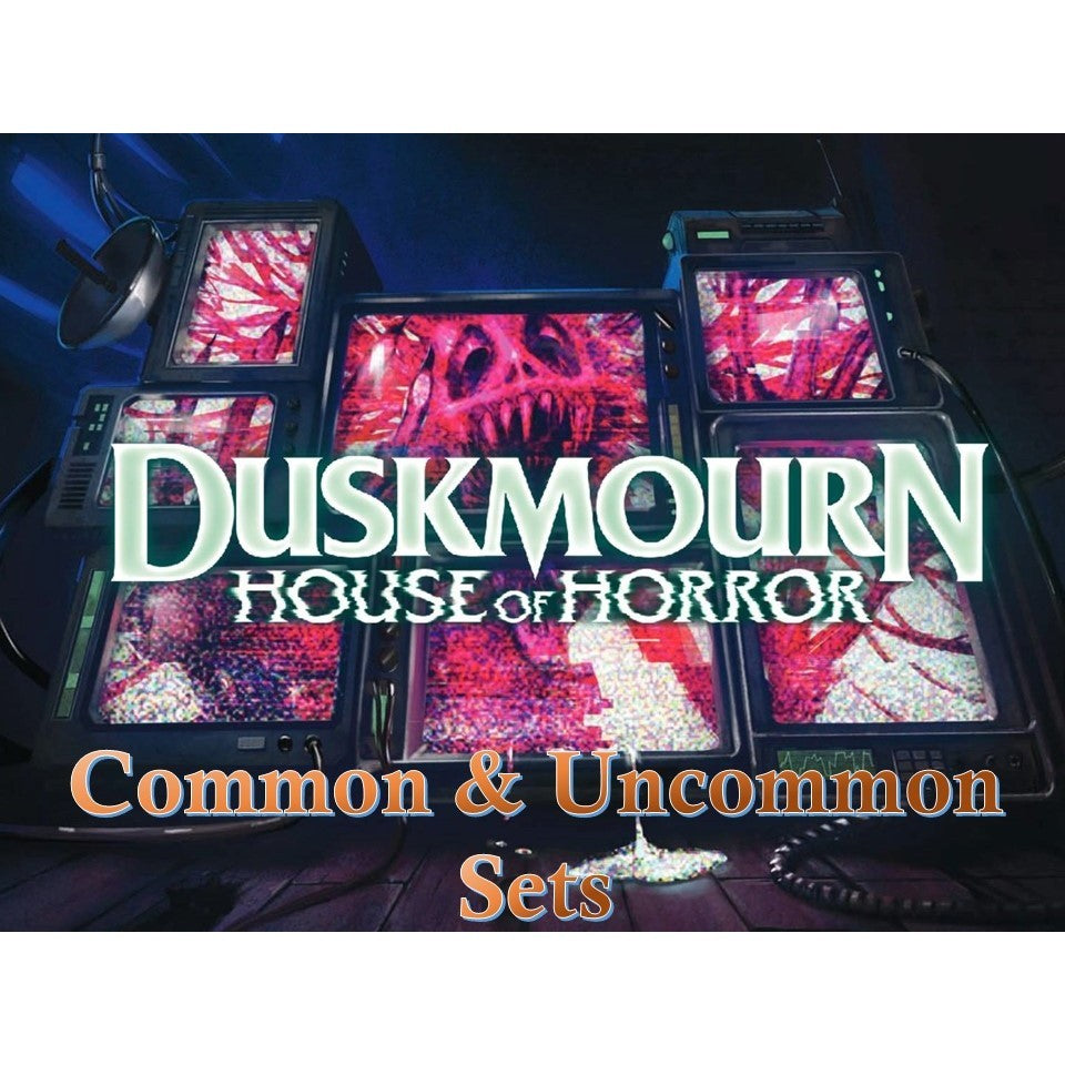 DSK DUSKMOURN Complete Common and Uncommon Sets MTG Magic: The Gathering: Duskmourn Full Sets CU C/U