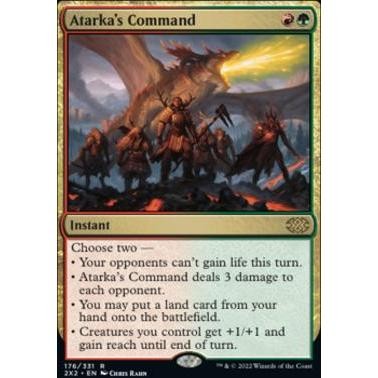 2X2_176 Atarka's Command MTG Magic: The Gathering: Double Masters 2022 Rare