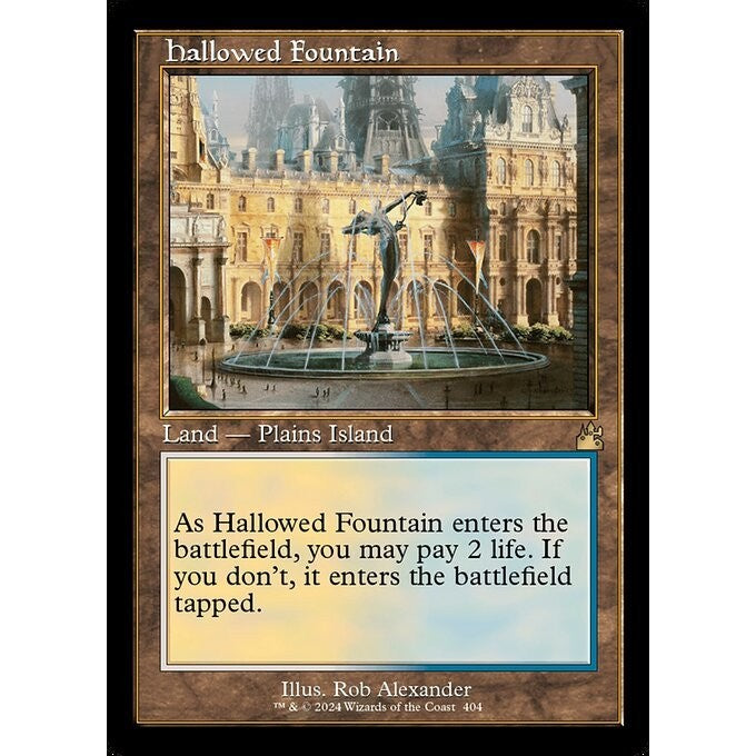 RVR_404 Hallowed Fountain Retro Frame MTG Magic: The Gathering: Ravnica Remastered Rare