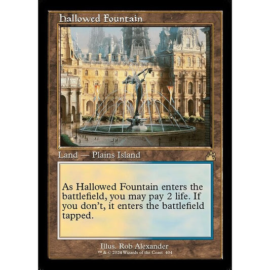 RVR_404 Hallowed Fountain Retro Frame MTG Magic: The Gathering: Ravnica Remastered Rare