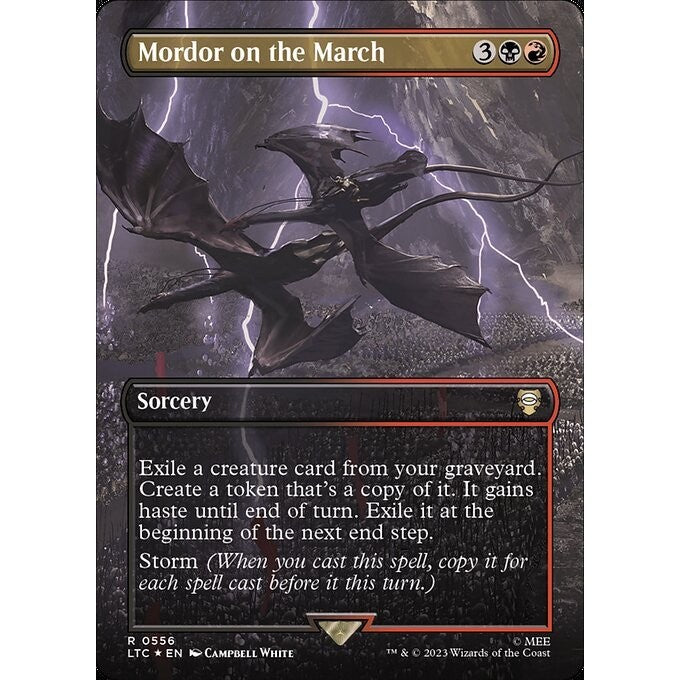LTC_556 Mordor on the March EA Surge Foil MTG Magic: The Gathering: Lord of the Rings Holiday Scene SURGE FOIL Rare