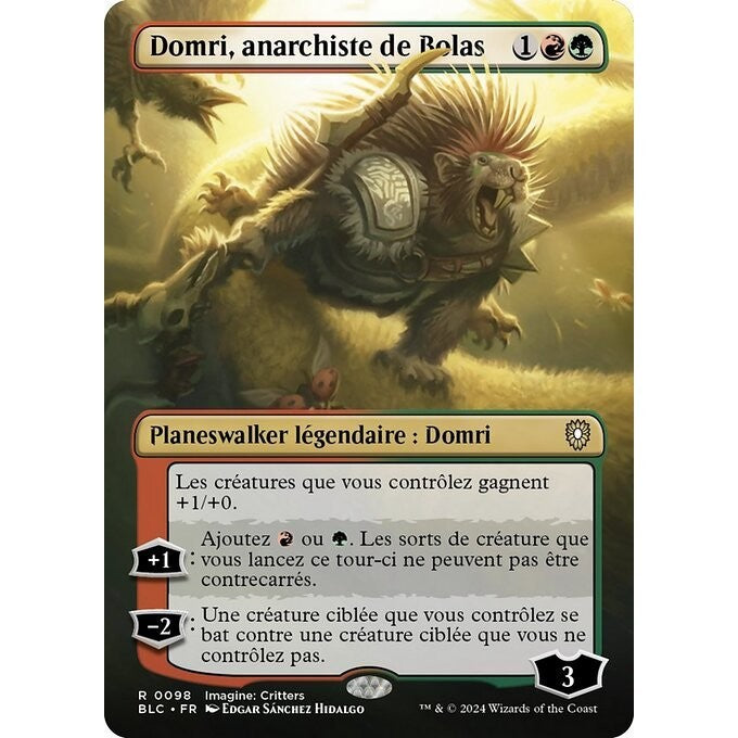 BLC_098 Domri, Anarch of Bolas *Imagine: Critters EA* MTG Magic: The Gathering: Bloomburrow Commander_Rare