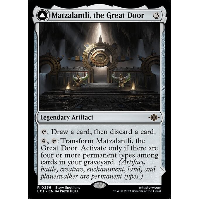 LCI_256 Matzalantli, the Great Door // The Core MTG Magic: The Gathering: Lost Caverns of Ixalan Rare