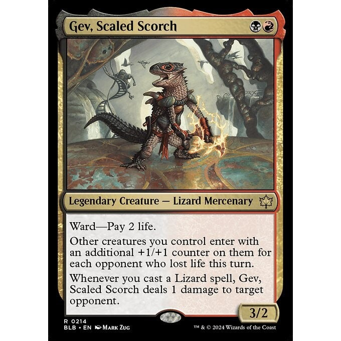 BLB_214 Gev, Scaled Scorch MTG Magic: The Gathering: Bloomburrow_Rare