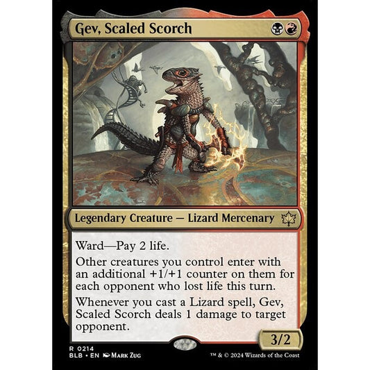 BLB_214 Gev, Scaled Scorch MTG Magic: The Gathering: Bloomburrow_Rare