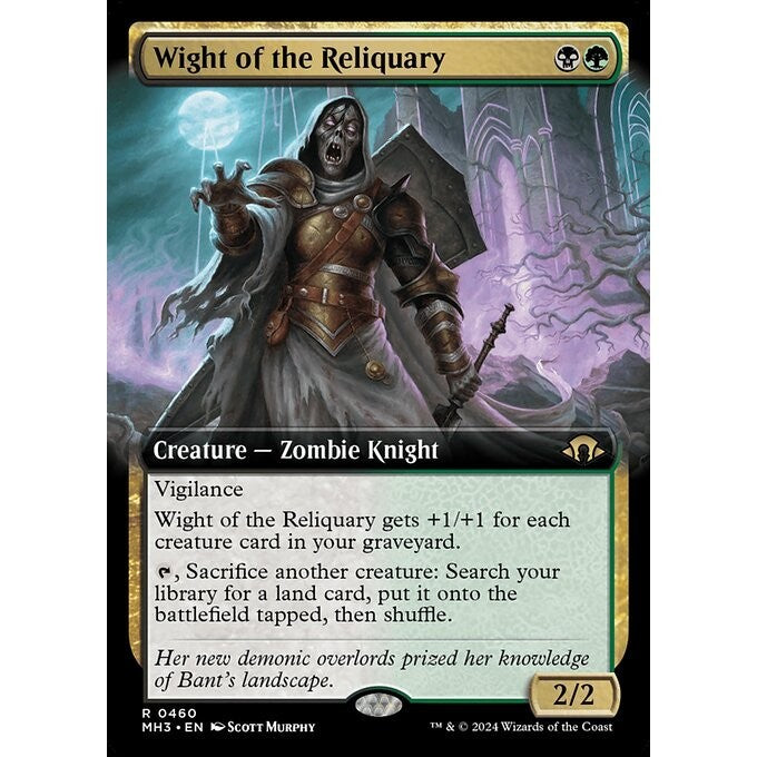 MH3_460 Wight of the Reliquary *Extended Art EA* MTG Magic: The Gathering: Modern Horizons 3_Rare