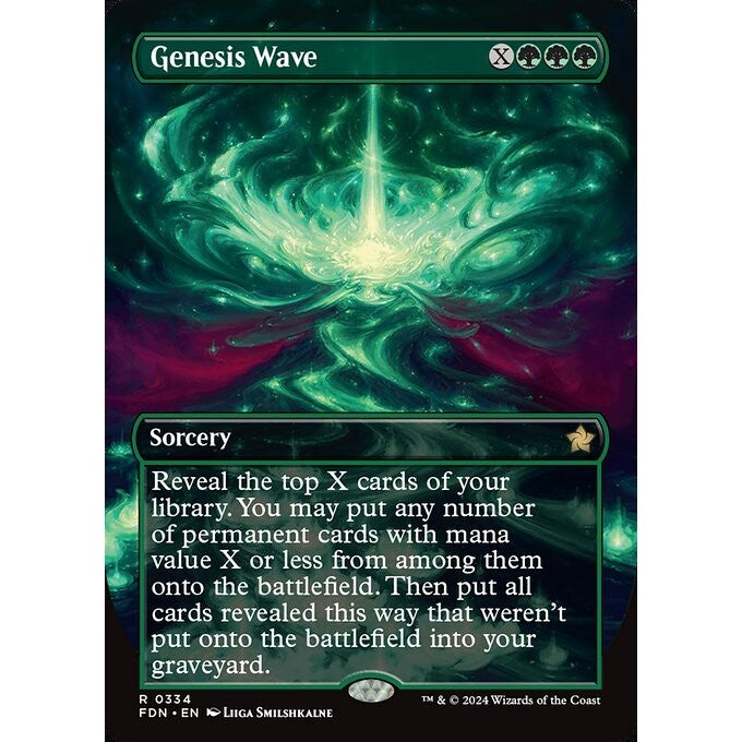 FDN_334 Genesis Wave *Borderless BL* MTG Magic: The Gathering: Foundations_Rare