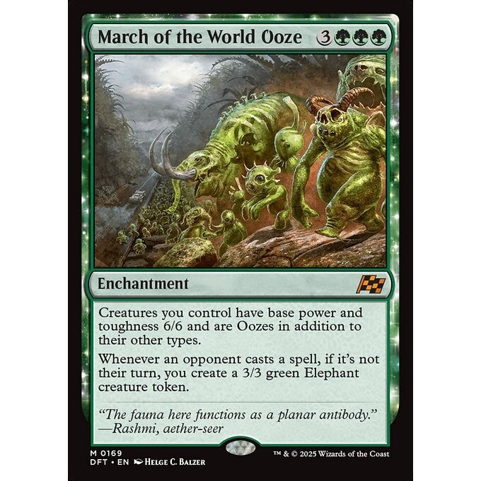 DFT_169 March of the World Ooze *Aetherdrift* MTG Magic: The Gathering_Mythic