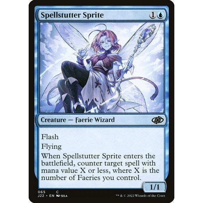 J22_065 Spellstutter Sprite MTG Magic: The Gathering: Jumpstart 2022_Common