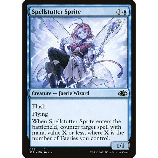 J22_065 Spellstutter Sprite MTG Magic: The Gathering: Jumpstart 2022_Common