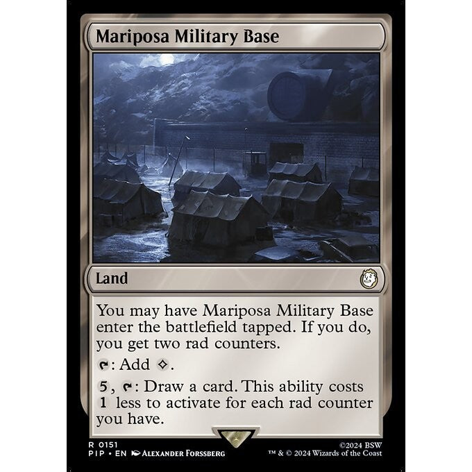 PIP_151 Mariposa Military Base MTG Magic: The Gathering: Fallout_Rare