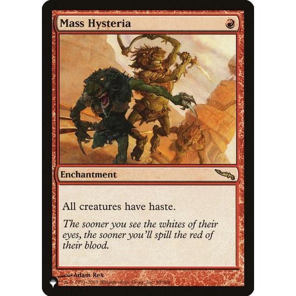 MRD_099 Mass Hysteria *The List / Mystery Box* MTG Magic: The Gathering_Rare