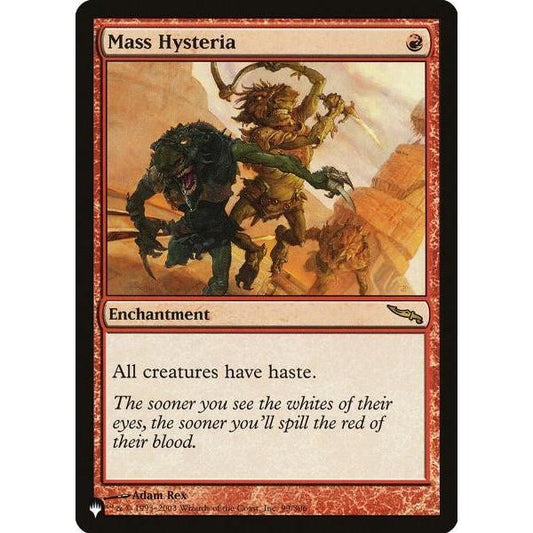 MRD_099 Mass Hysteria *The List / Mystery Box* MTG Magic: The Gathering_Rare