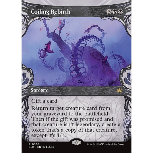 BLB_309 Coiling Rebirth *Showcase* MTG Magic: The Gathering: Bloomburrow_Rare
