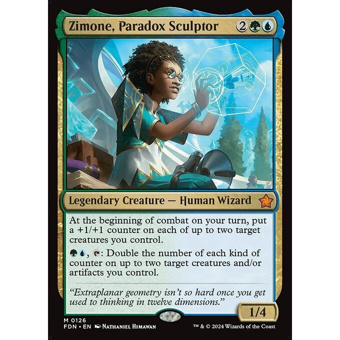FDN_126 Zimone, Paradox Sculptor MTG Magic: The Gathering: Foundations_Mythic