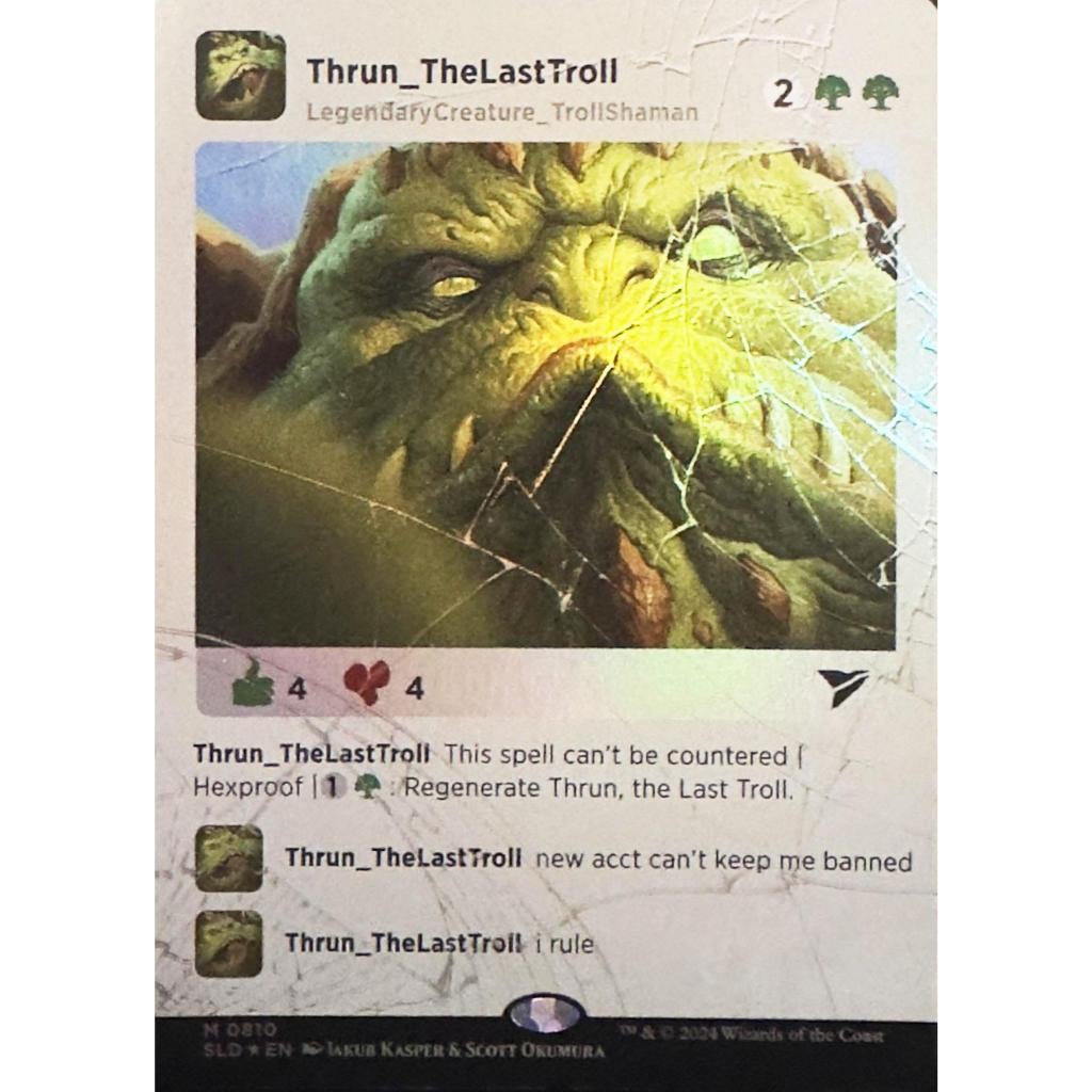 SLD_810 Thrun_TheLastTroll *Insta Frame* MTG Magic: The Gathering: Goblingram_Mythic