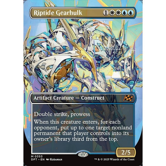 DFT_353 Riptide Gearhulk **GRAFFITI GIANTS BL Borderless* Aetherdrift * MTG Magic: The Gathering_Mythic