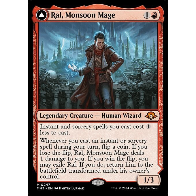 MH3_247 Ral, Monsoon Mage // Ral, Leyline Prodigy MTG Magic: The Gathering: Modern Horizons 3_Mythic