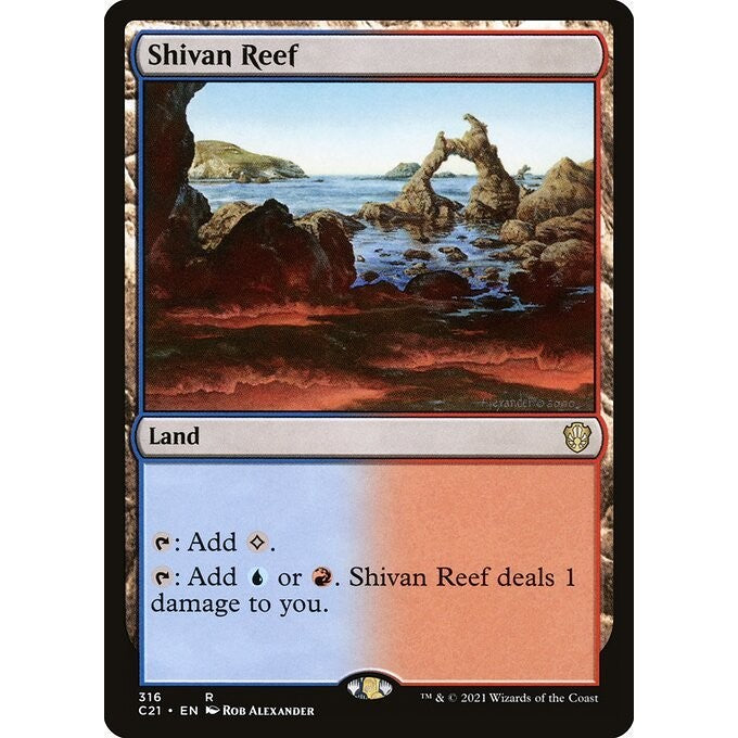 C21_316 Shivan Reef MTG Magic: the Gathering Commander 2021 Rare