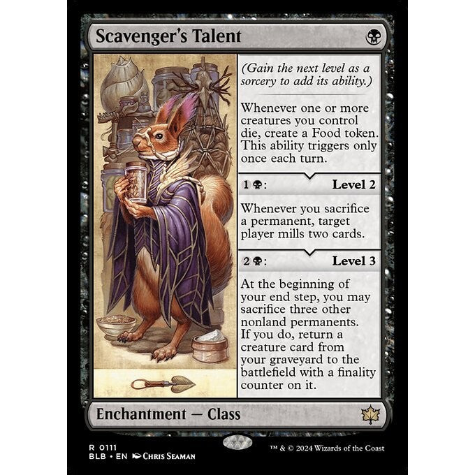 BLB_111 Scavenger's Talent MTG Magic: The Gathering: Bloomburrow_Rare