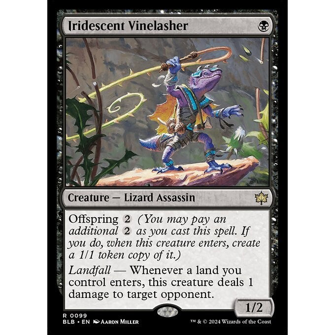 BLB_099 Iridescent Vinelasher MTG Magic: The Gathering: Bloomburrow_Rare