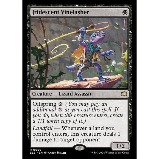 BLB_099 Iridescent Vinelasher MTG Magic: The Gathering: Bloomburrow_Rare