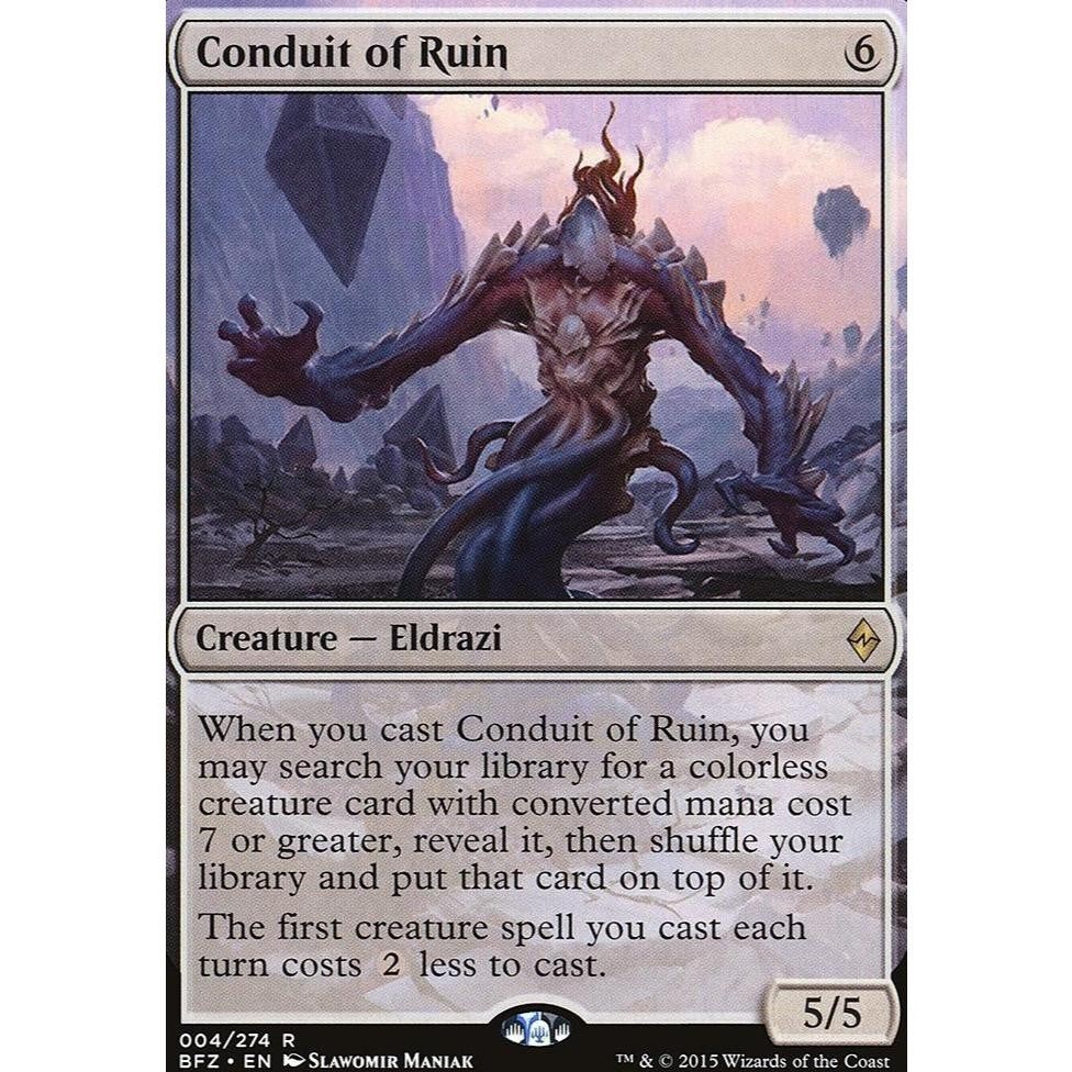 BFZ_004 Conduit of Ruin MTG: Magic: the Gathering: Battle for Zendikar Rare Eldrazi