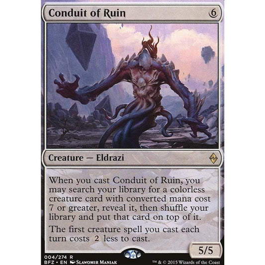 BFZ_004 Conduit of Ruin MTG: Magic: the Gathering: Battle for Zendikar Rare Eldrazi