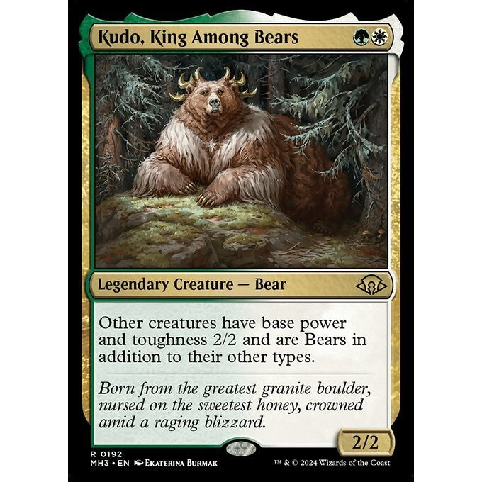 MH3_192 Kudo, King Among Bears MTG Magic: The Gathering: Modern Horizons 3_Rare
