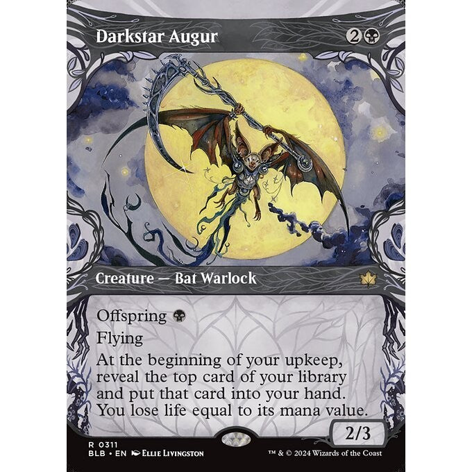 BLB_311 Darkstar Augur *Showcase* MTG Magic: The Gathering: Bloomburrow_Rare