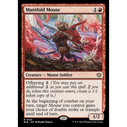 BLB_143 Manifold Mouse MTG Magic: The Gathering: Bloomburrow_Rare
