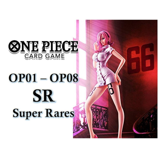 OP01 OP02 OP03 OP04 OP05 OP06 OP07 OP08 EB01 *SR* One Piece TCG Singles Japanese FOIL Super Rare *Choose Your Cards*