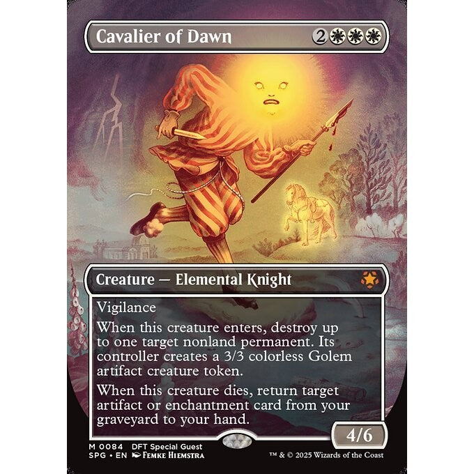 SPG_084 Cavalier of Dawn **Aetherdrift Special Guest** MTG Magic: The Gathering_Mythic