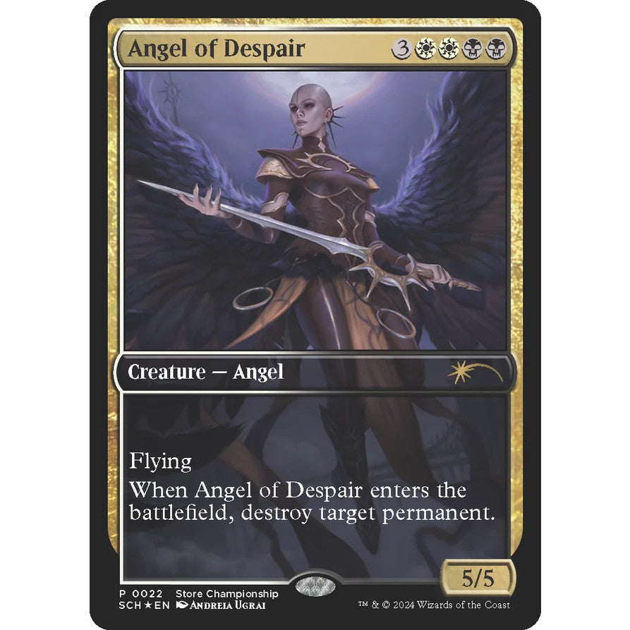 SCH_022 Angel of Despair *Store Championship* MTG Magic: The Gathering: Promotional Alternate Art Card