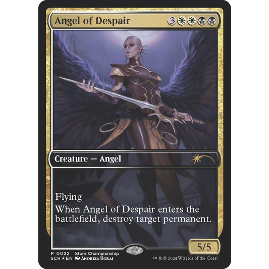 SCH_022 Angel of Despair *Store Championship* MTG Magic: The Gathering: Promotional Alternate Art Card